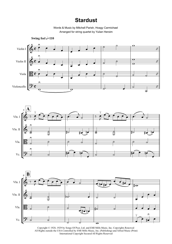 Stardust (arr. Yulian Heroim)