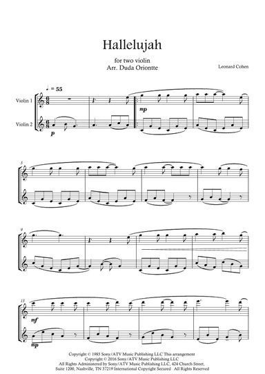 Hallelujah (arr. Duda Oriontte)