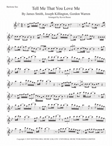 Tell Me That You Love Me (arr. Kevin Busse)