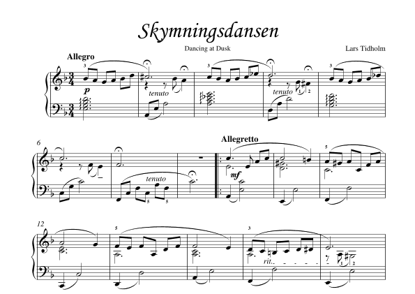 Dancing at Dusk - Skymningsdansen