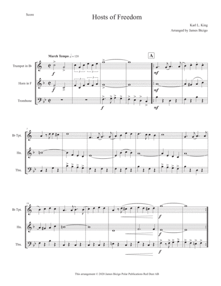 Hosts of Freedom (arr. James Bicigo)