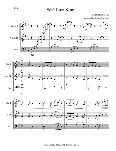 We Three Kings (arr. Sandy McIntire)