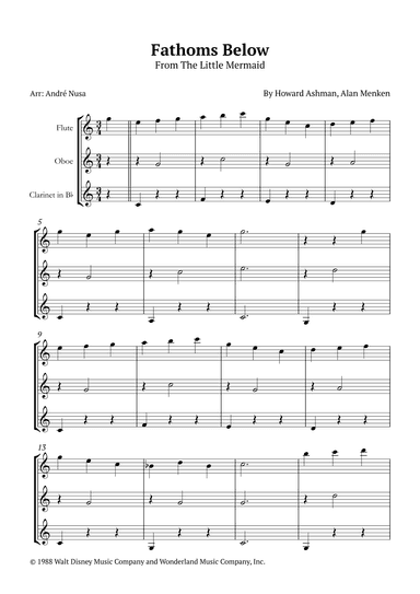 Fathoms Below (arr. André Nusa)