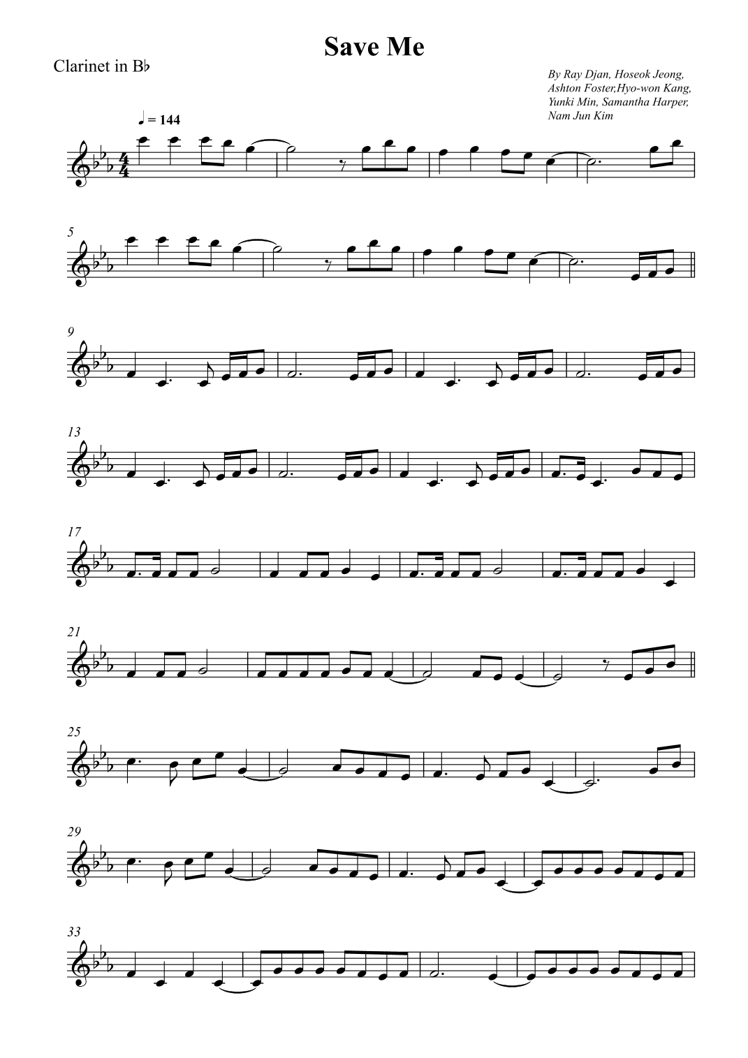 Save Me (arr. Wesley S. SIlva)