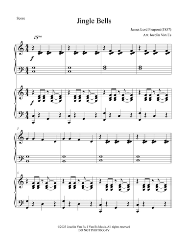 Jingle Bells (arr. J Van Es Music)