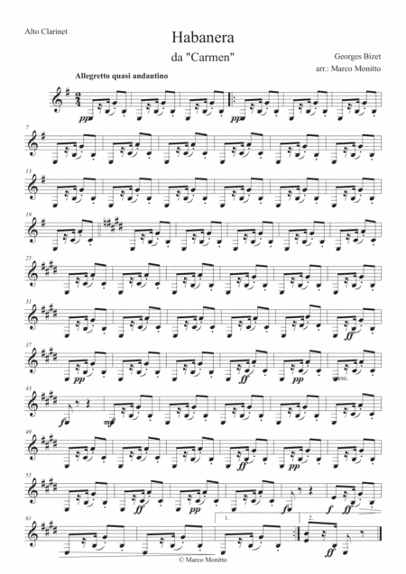 Carmen: Ouverture - Habanera (arr. Marco Monitto)