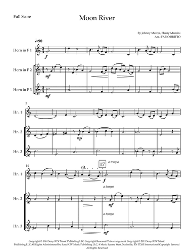 Moon River (arr. Fabio Britto)