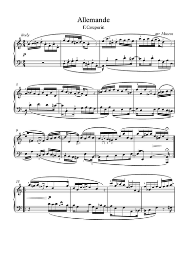Preludes 1-8 by F. Couperin (arr. Museos)