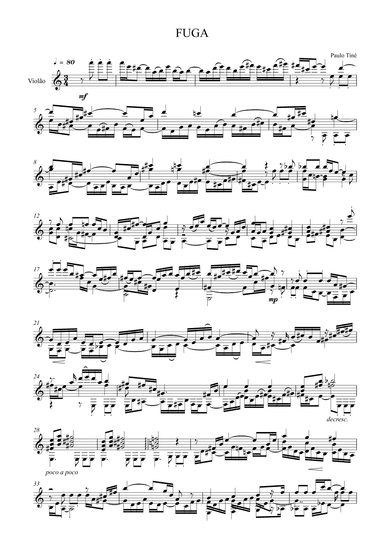 Fuga para Violão