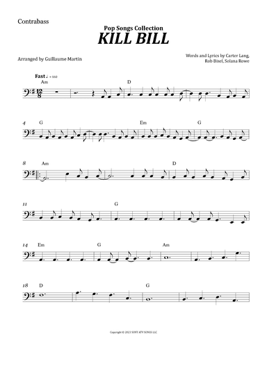 Kill Bill (arr. Guillaume Martin)