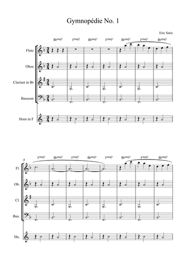 Gymnopédie No. 1 (arr. Alex Nunes Rodrigues)