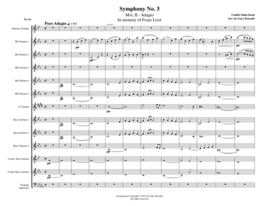 Mvt. Ib - Adagio from Symphony No. 3 (arr. Gary Bricault)