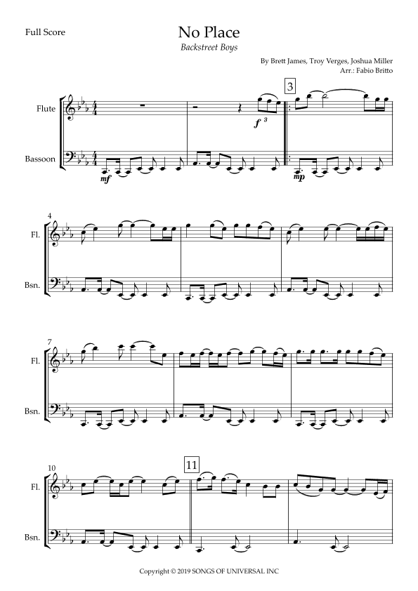 No Place (arr. Fabio Britto)