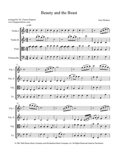 Beauty And The Beast (arr. Dr. Tianna Heppner)
