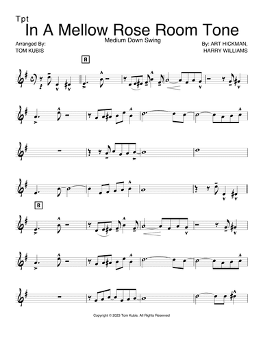 Rose Room (arr. Tom Kubis)