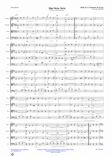 Que Sera, Sera (whatever Will Be, Will Be) (arr. Josef STASTNY)
