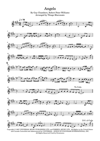 Angels (arr. Thiago Marconato)