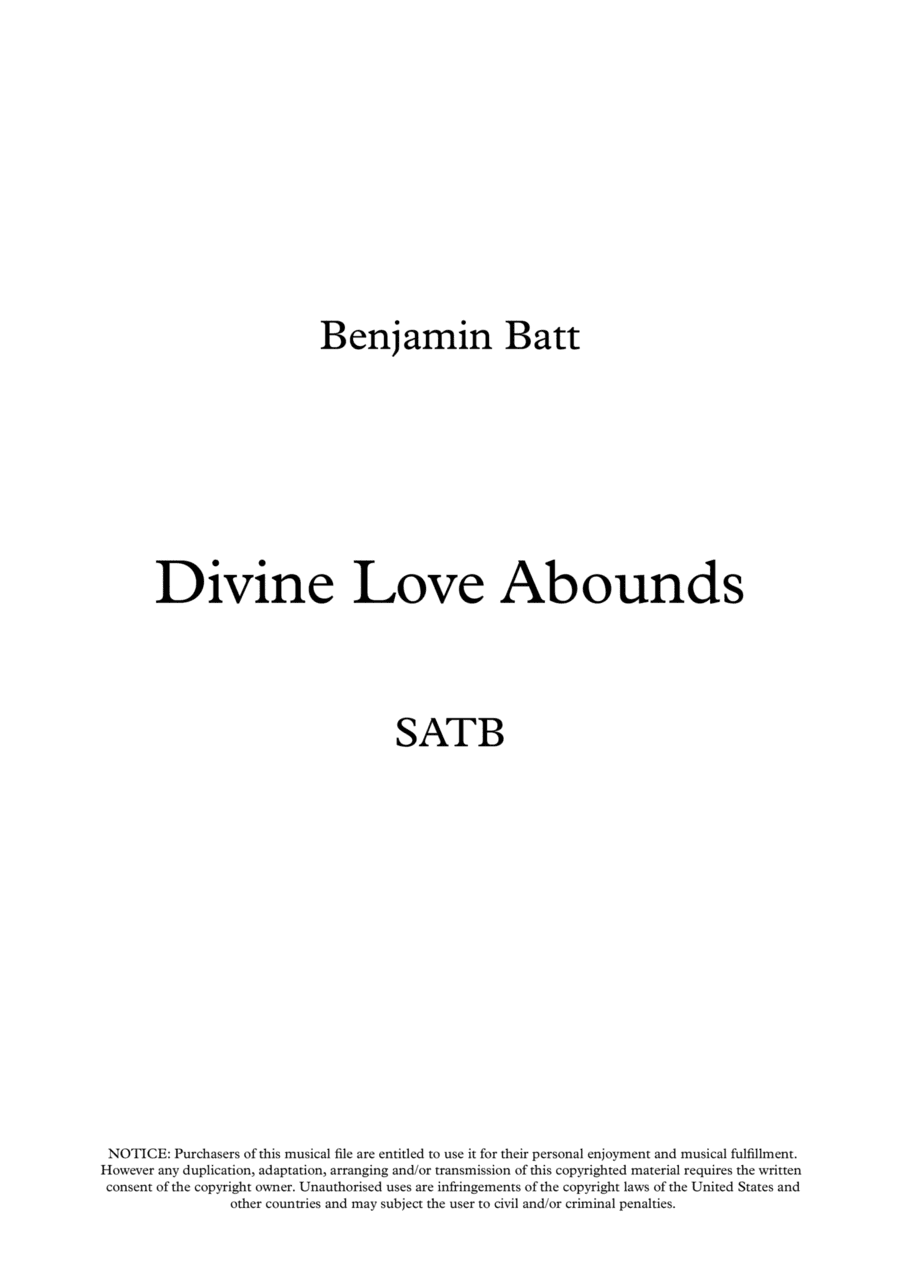 Divine Love Abounds SATB