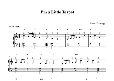 I'm a Little Teapot (folk song) - piano (arr. Piano eTutor app)