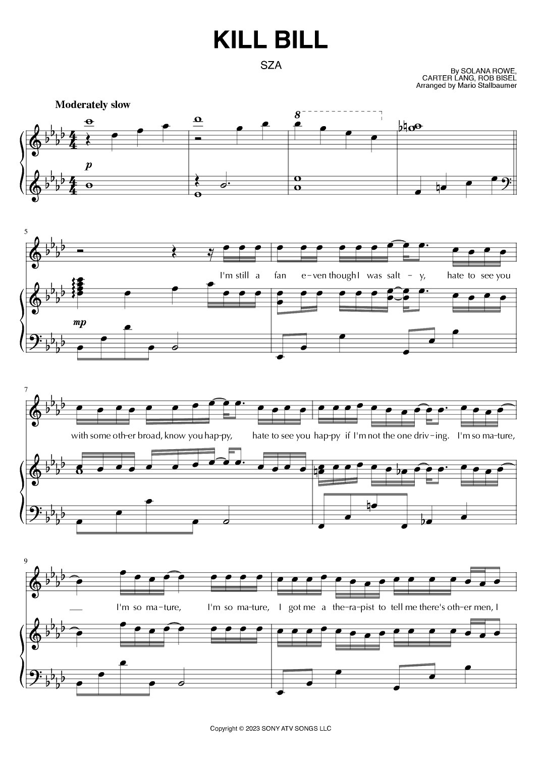 Kill Bill (arr. Mario Stallbaumer)