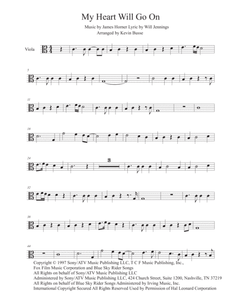 My Heart Will Go On (Love Theme from Titanic) (arr. Kevin Busse)