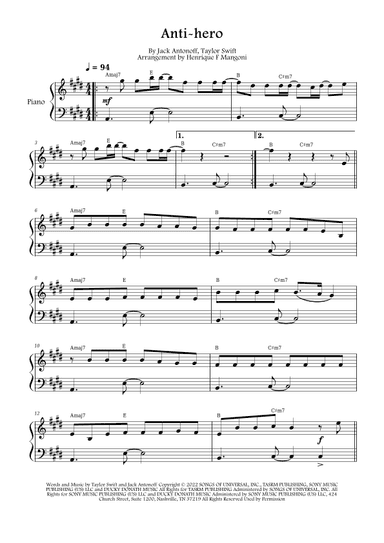 Anti-hero (arr. Henrique F Mangoni)