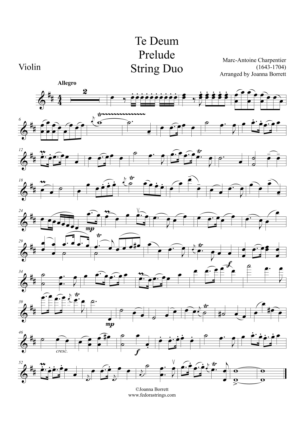 Te Deum (arr. Joanna Borrett)