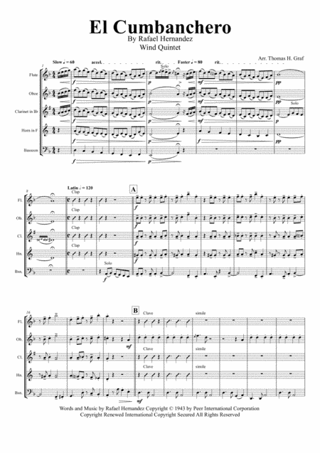 El Cumbanchero (arr. Thomas H. Graf)