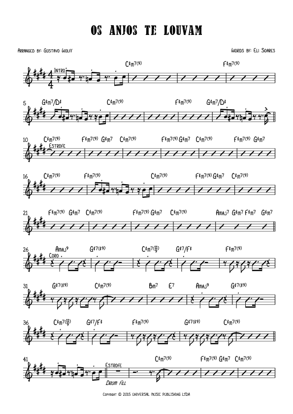 Os Anjos Te Louvam (arr. Gustavo Wolff)