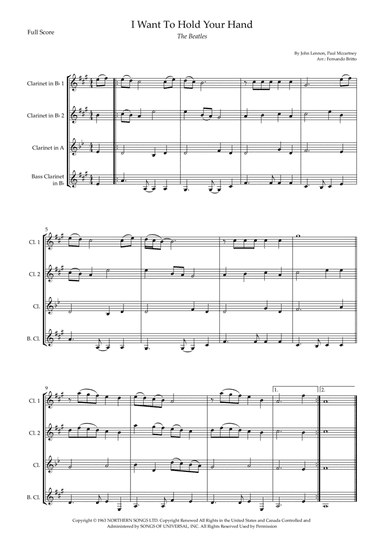 I Want To Hold Your Hand (arr. Fernando Britto)