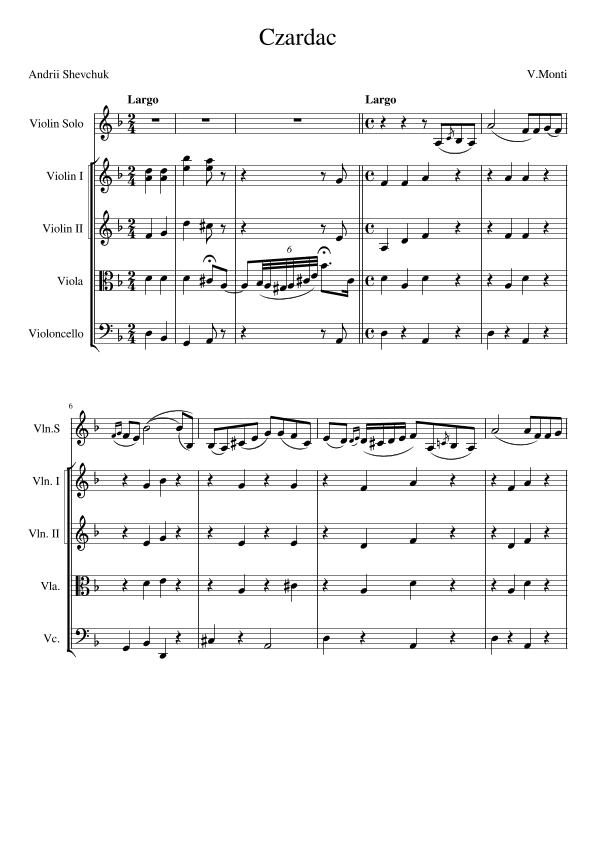 Csárdás (arr. Andrii Shevchuk)