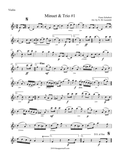 Minuet & Trio #1 (arr. Nick Lacanski)