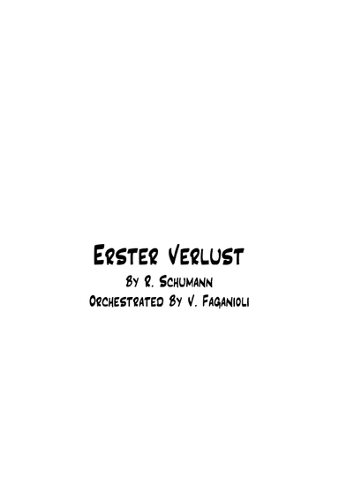 Erster Verlust (arr. Valdeci Faganioli)