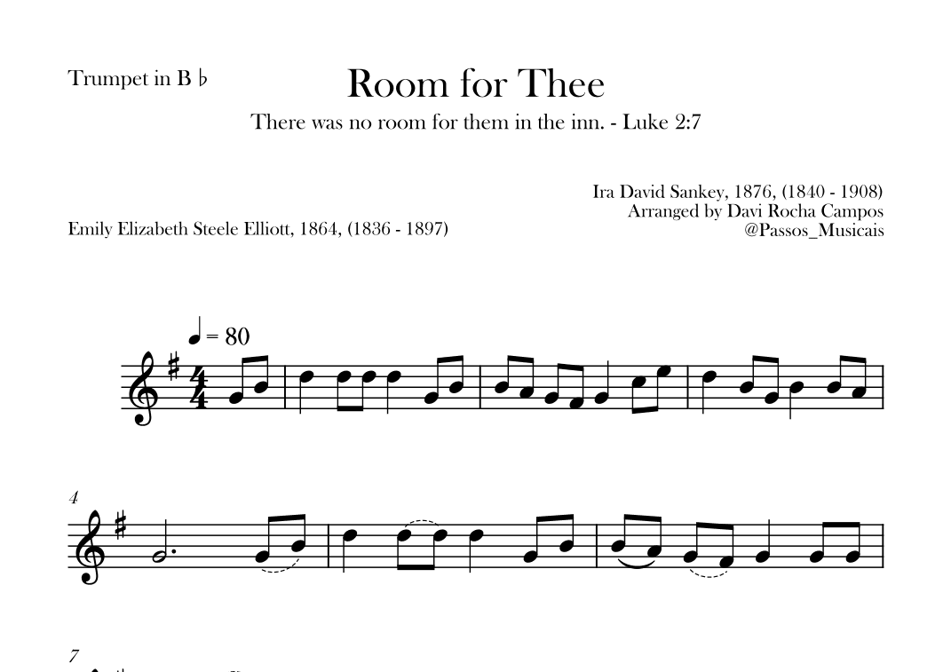 Room for Thee (arr. Davi Rocha Campos)