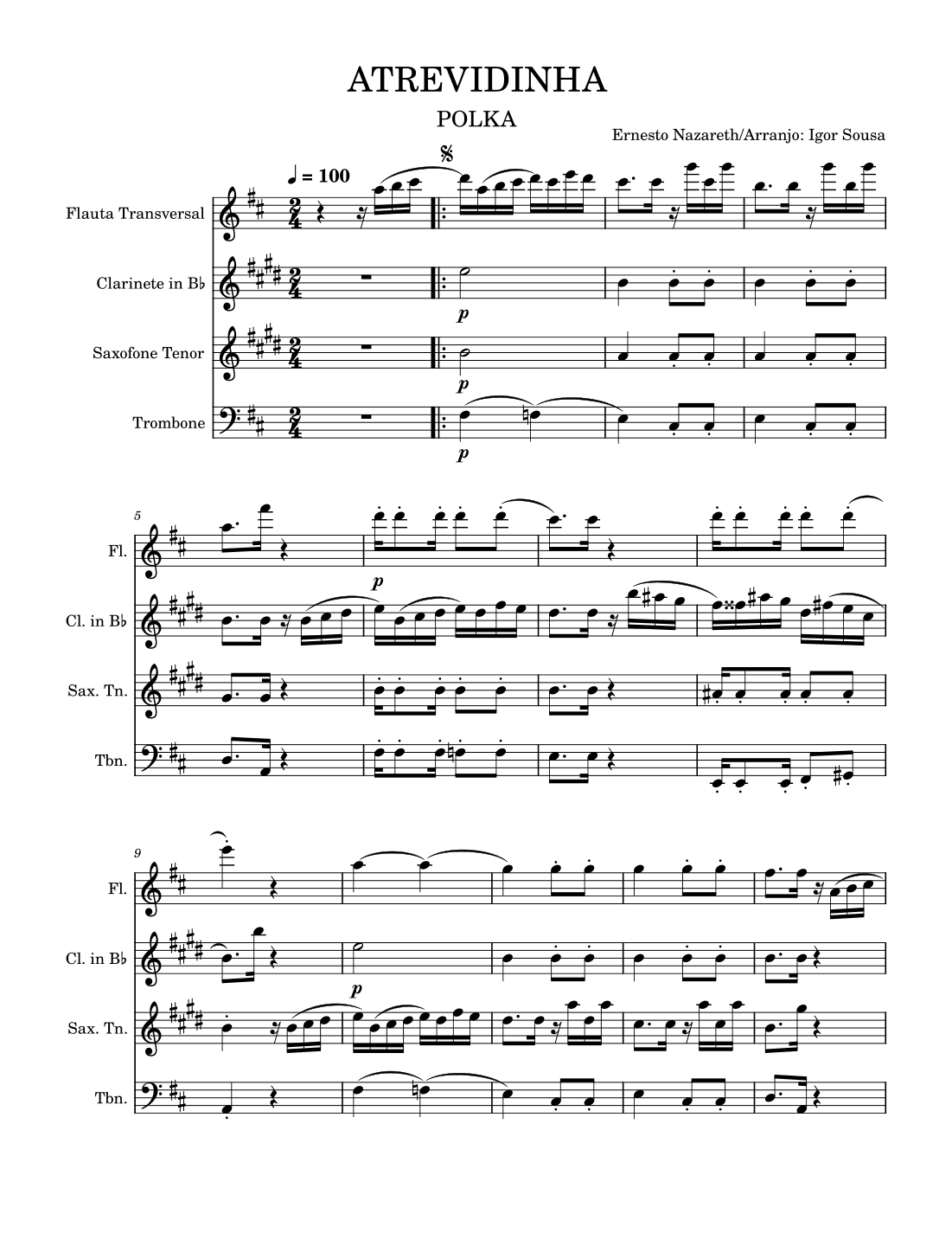 Atrevidinha (arr. Igor Sousa)