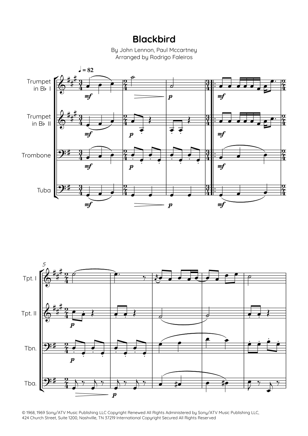 Blackbird (arr. Rodrigo Faleiros)