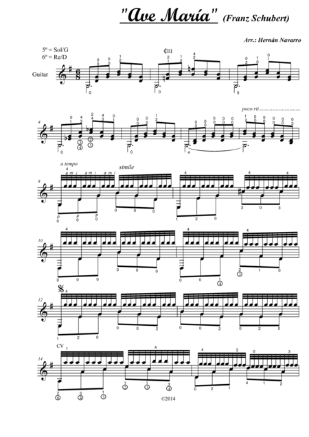 Ave María (arr. Hernán Navarro)