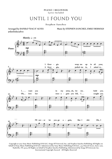 Until I Found You (arr. Danilo "Daca" Alves)