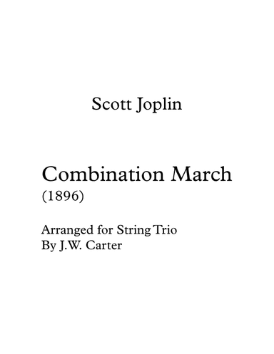 Combination March (1896) (arr. J.W. Carter)