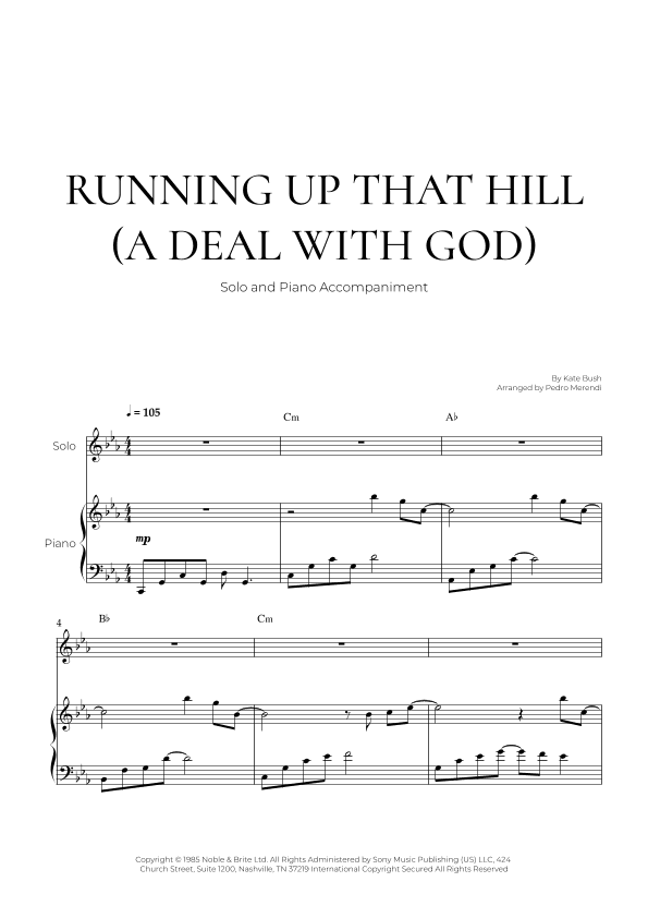 Running Up That Hill (arr. Pedro Merendi)