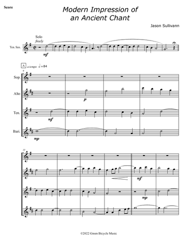 Modern Impression of an Ancient Chant