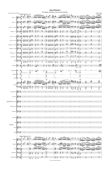 Lacrimoso (for large orchestra, chorus and soloists)