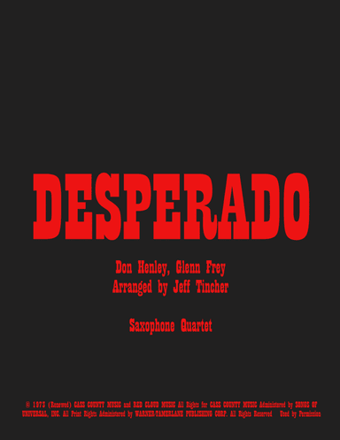 Desperado (arr. Jeff Tincher)