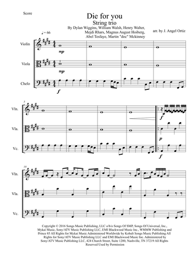Die For You (arr. José angel Ortiz ramirez)
