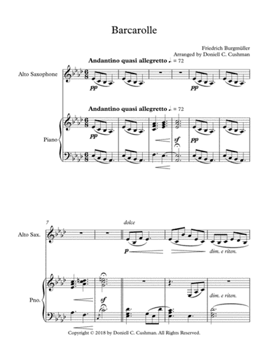 Barcarolle (arr. Doniell Cushman)
