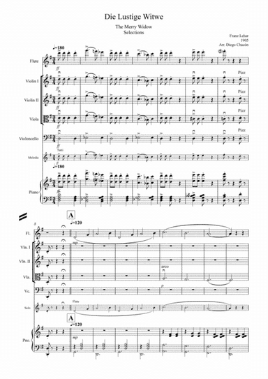 Die Lustige Witwe - The Merry Widow (arr. Diego Chacón)