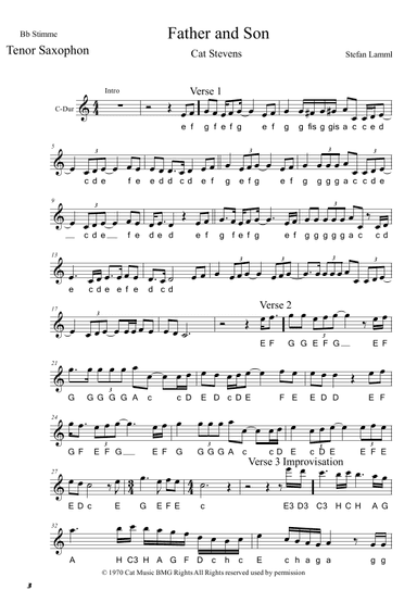 Father And Son (arr. Stefan Lamml)
