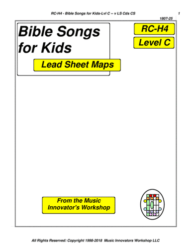 RC-H4 - Bible Songs for Kids (Key Map Tablature) (arr. John M. Honeycutt)
