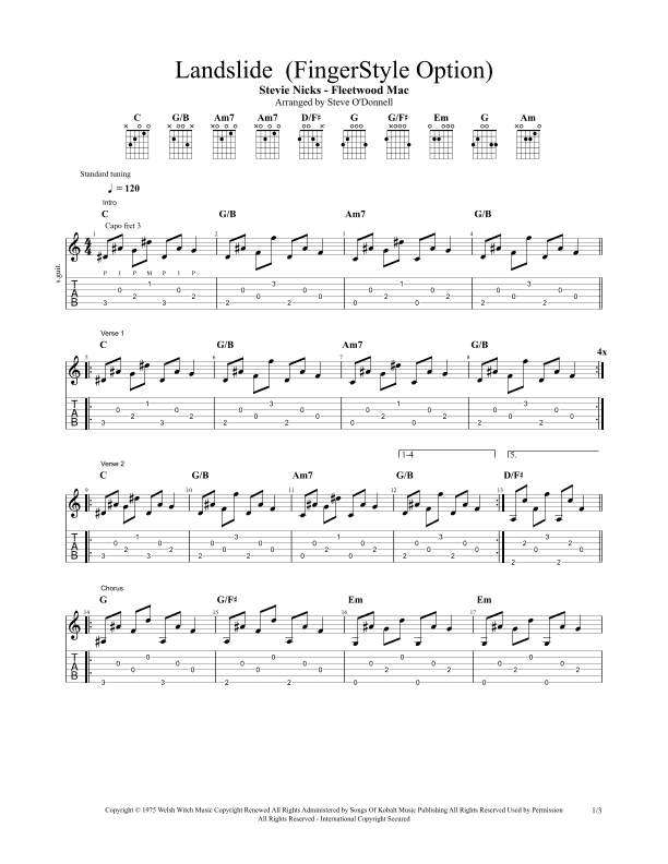 Landslide (arr. Steve O'Donnell)