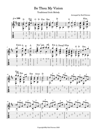 Be Thou My Vision (arr. Rod Petrone)